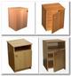 Шкафы ЛДСП одностворчатые, двустворчатые, столы и табуреты на металлкаркасе, тумбы оптом